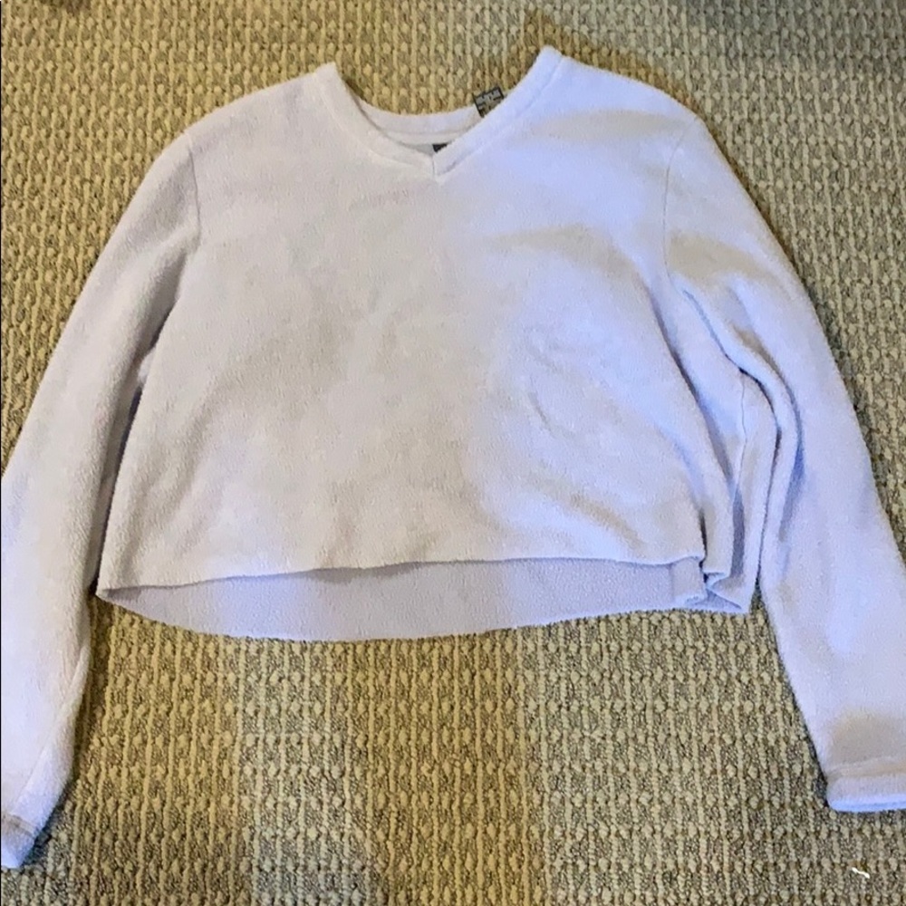 Fleece crop top
